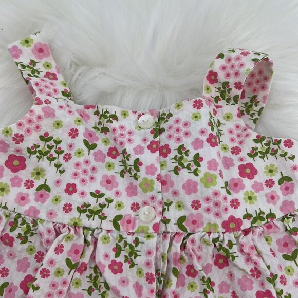 Anavini Hand Smocked Floral Tank Top - 18 Months - Picture 5 of 5